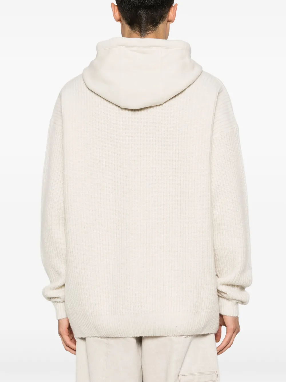 Paul & Shark Hoodie met geborduurd logo Beige