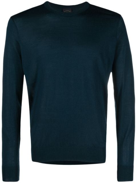 Paul & Shark crew-neck virgin wool jumper