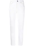 WARDROBE.NYC mid-rise tapered jeans - White