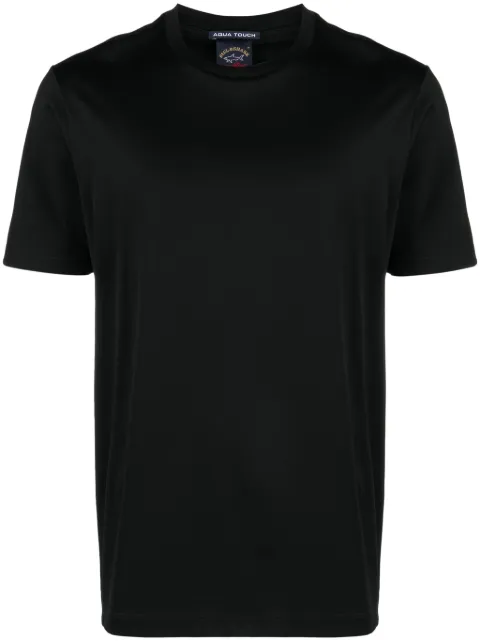 Paul & Shark logo-tape cotton shirt