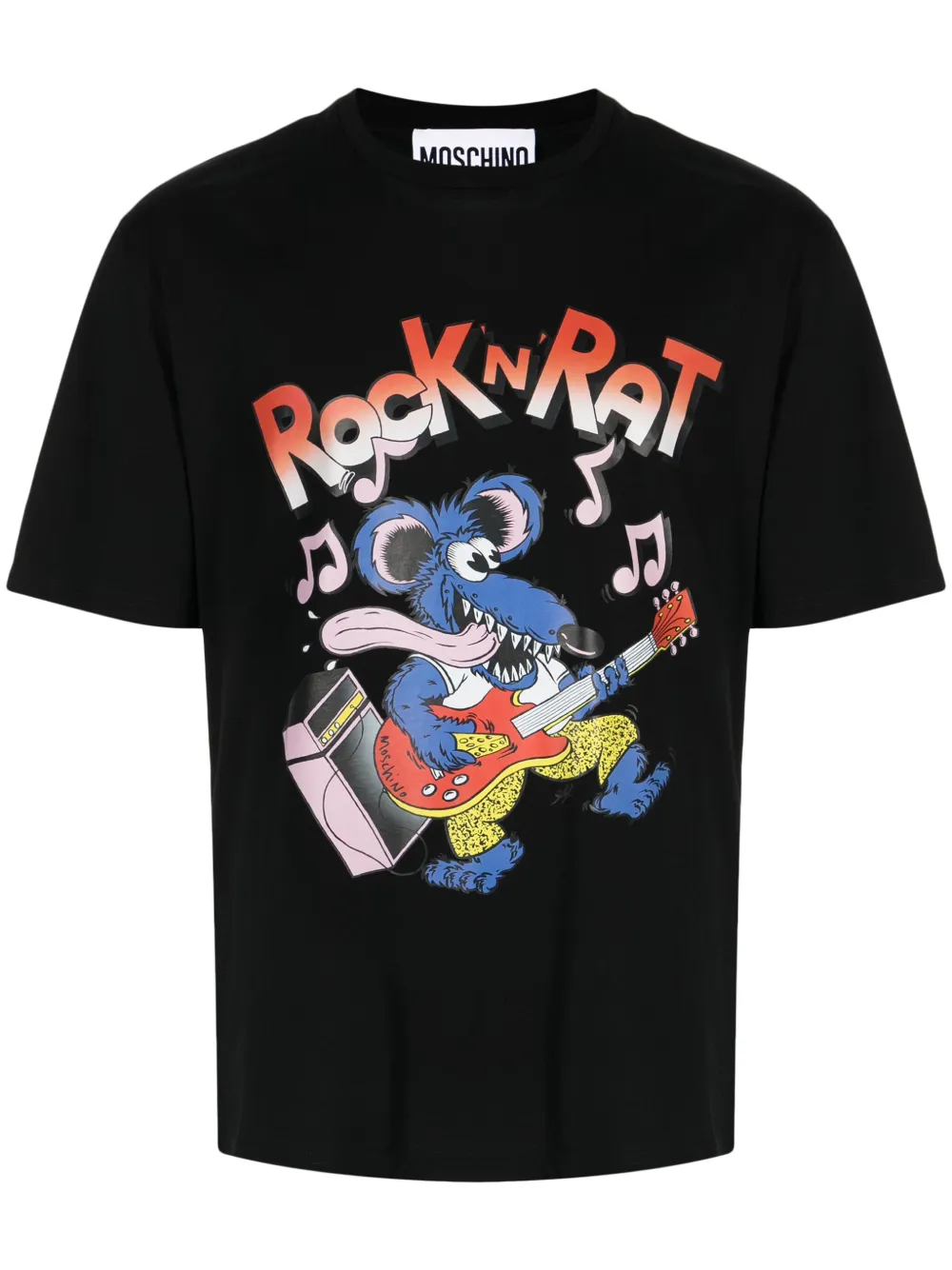 Moschino T-shirt con stampa grafica - Nero