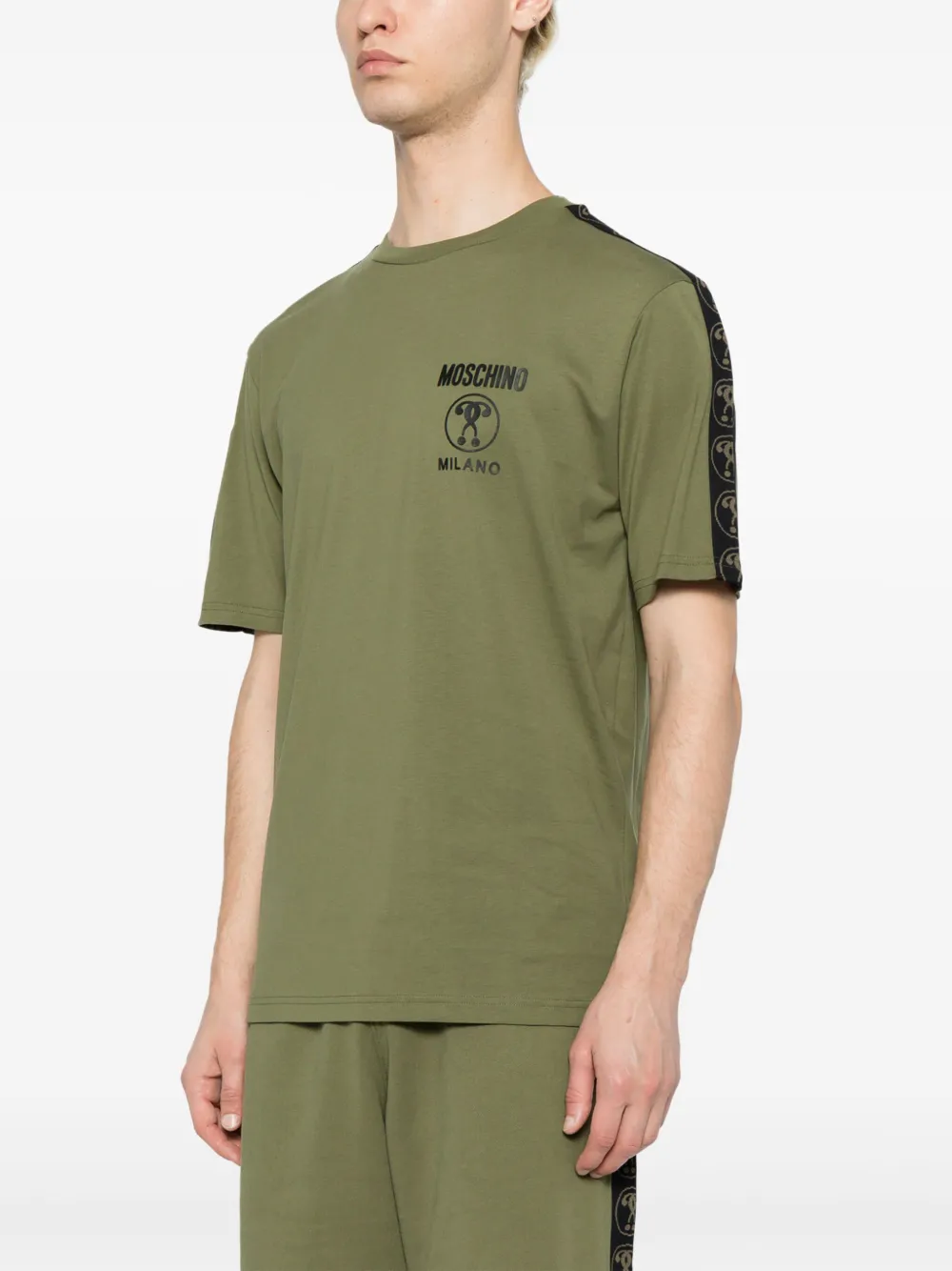 Moschino T-shirt met logoprint Groen