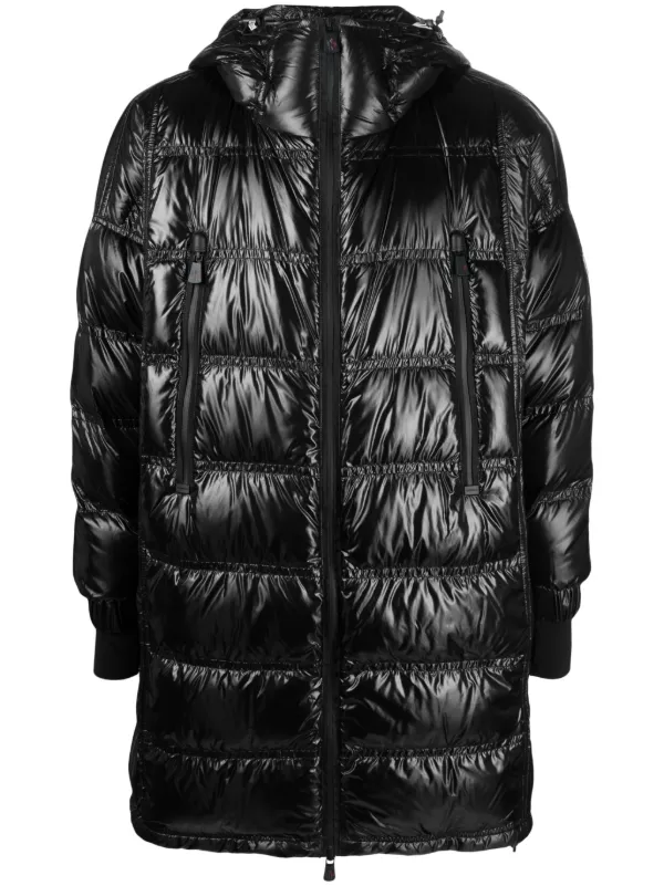 Moncler Grenoble Berry high shine Padded Coat Black FARFETCH CA