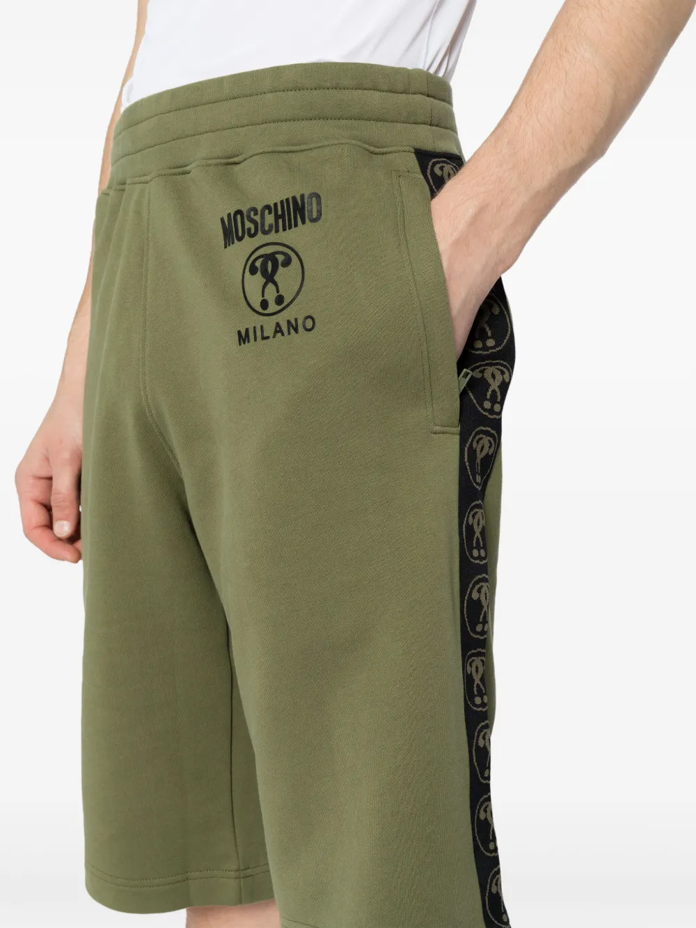Moschino Trainingsshorts met logoprint Groen