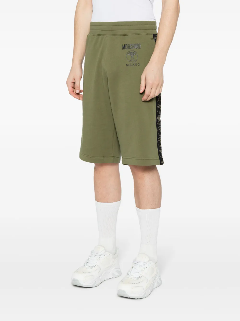 Moschino Trainingsshorts met logoprint Groen