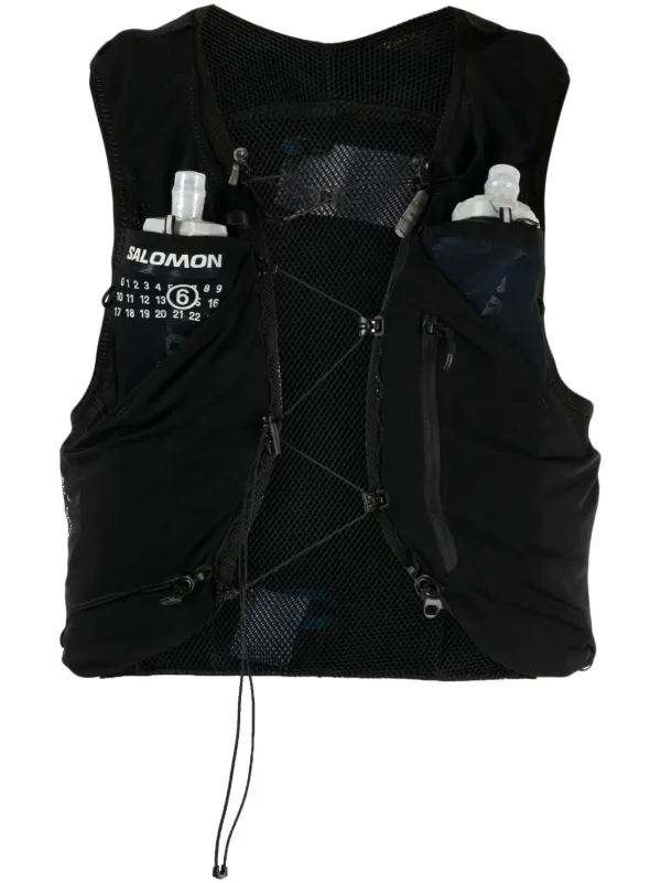 MM6 Maison Margiela X Salomon numbers-motif Cropped Gilet - Farfetch