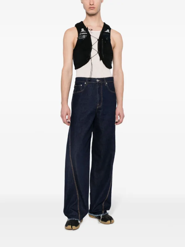 MM6 Maison Margiela X Salomon numbers-motif Cropped Gilet - Farfetch