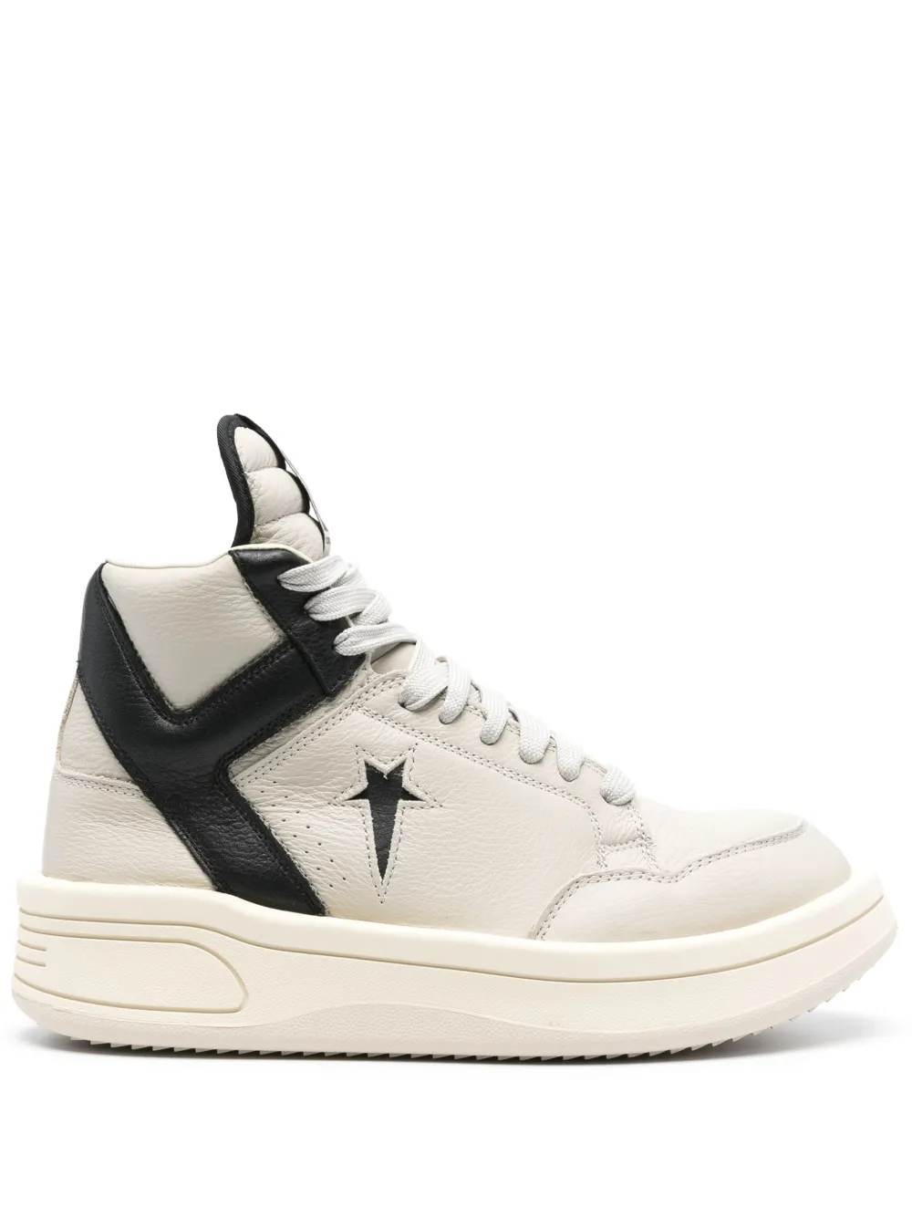 RICK OWENS DRKSHDW X CONVERSE TURBOWPN LEATHER SNEAKERS