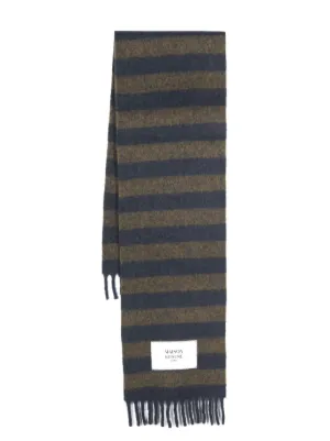 スカーフ Baby Scarf - Maison Kitsune - Wool - Brown Maison Kitsuné - Baby Alpaca Scarf | HBX - Globally Curated