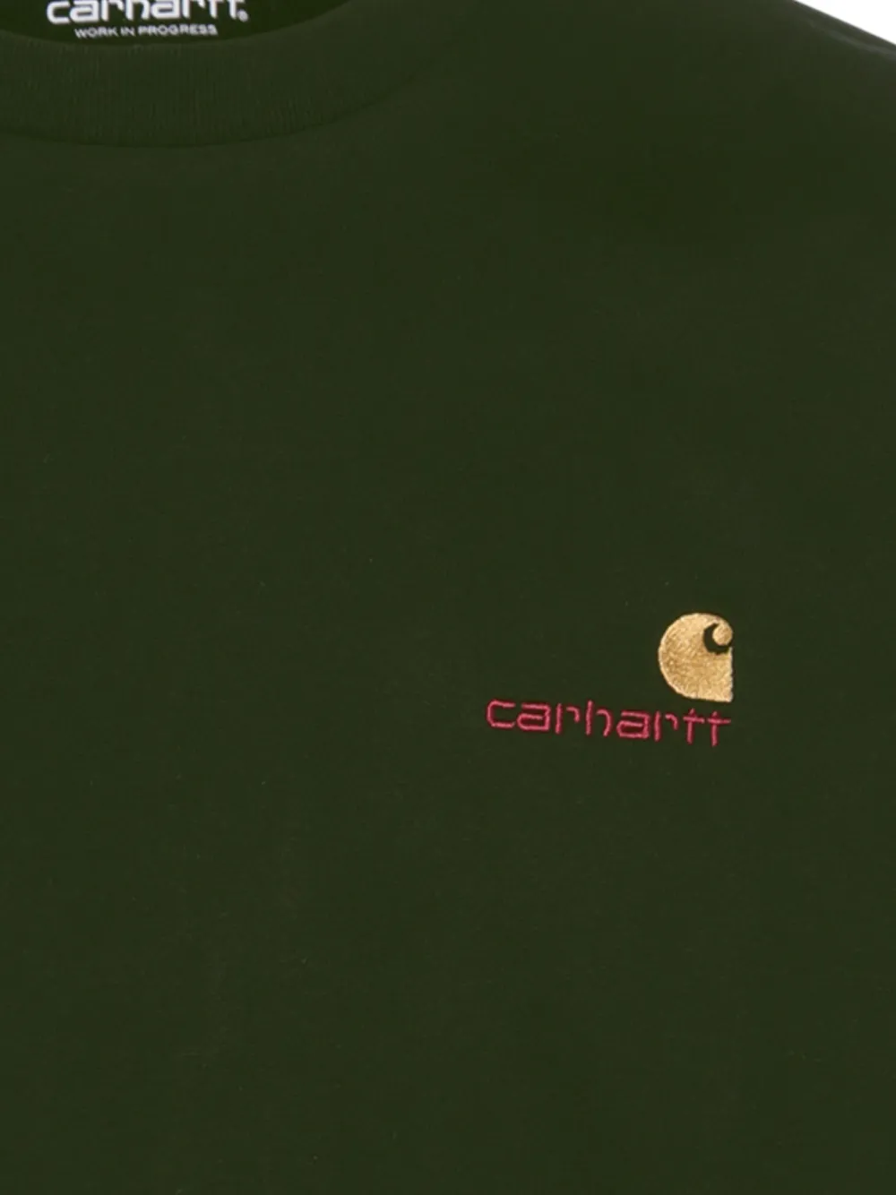 Carhartt WIP T-shirt met geborduurd logo Groen