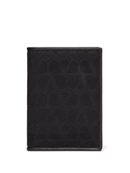 Portefeuille Toile Iconographe à design pliant - Valentino Garavani - Modalova