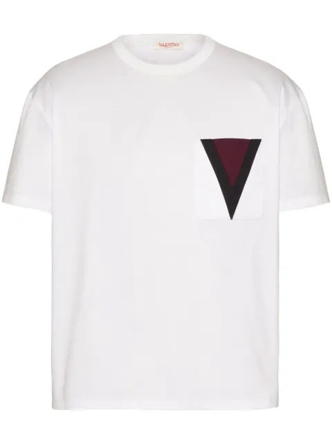 Valentino Garavani V-detail cotton T-shirt