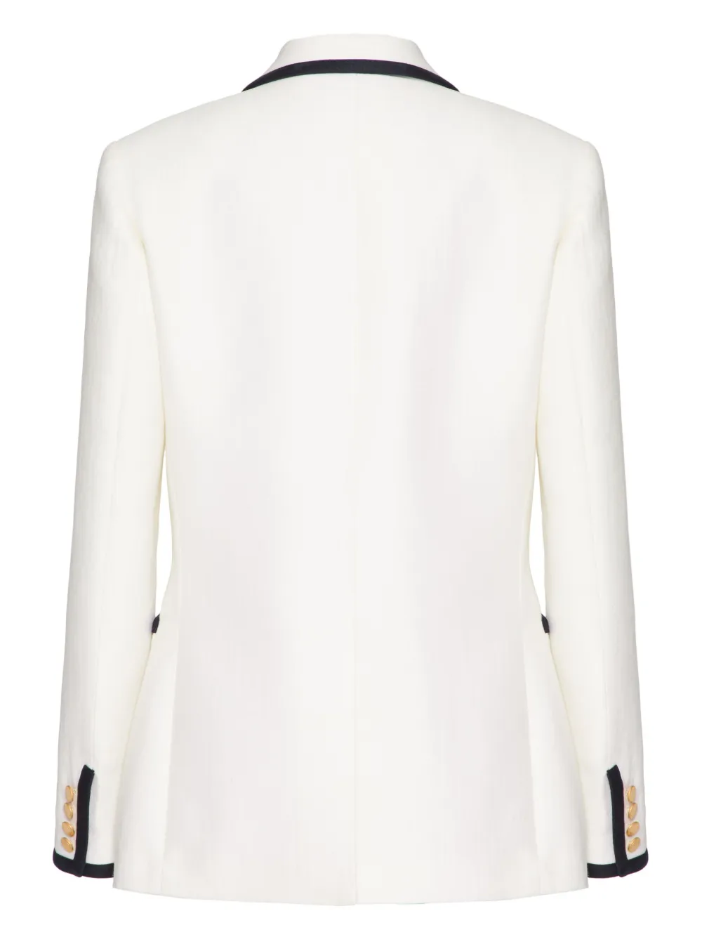 Valentino Garavani Blazer met dubbele rij knopen en V-detail Wit
