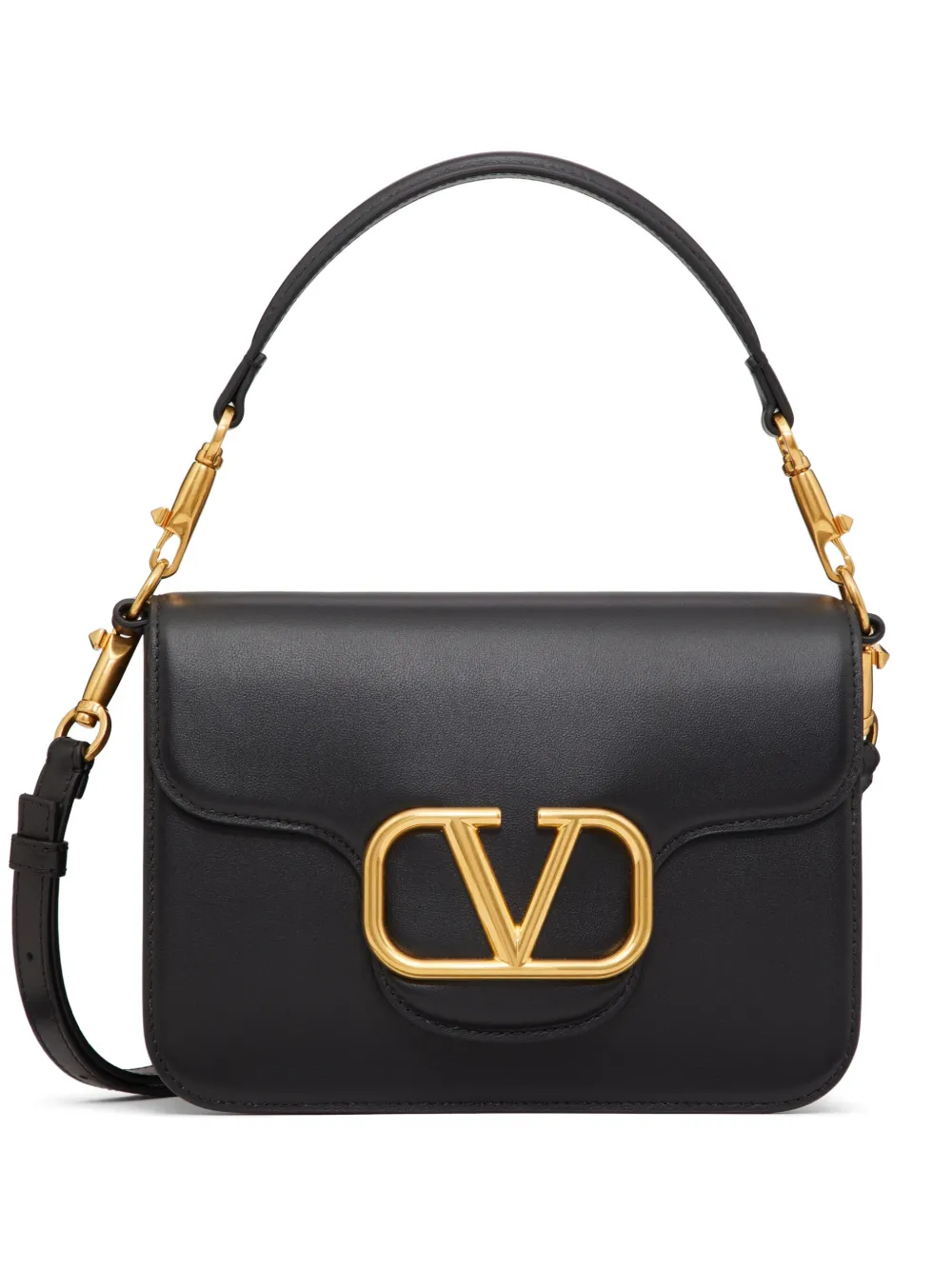 Valentino Garavani Locò leather shoulder bag | Black | Image 1