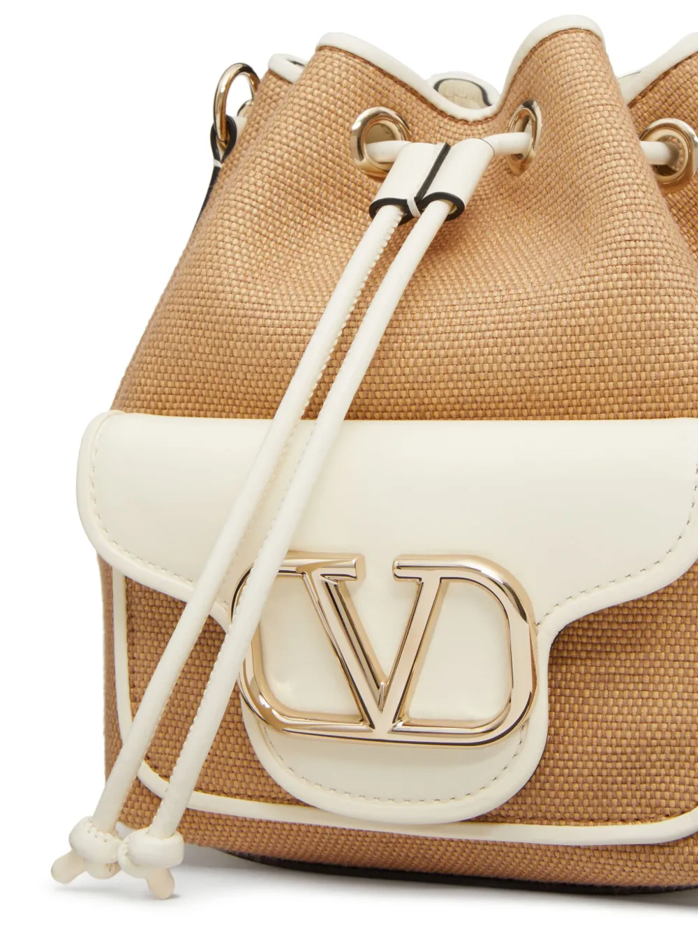 Affordable Valentino Garavani Locò raffia bucket bag WOMEN