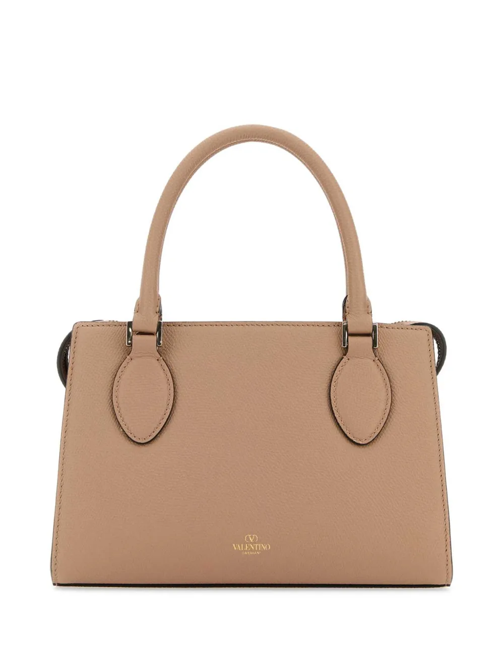 Valentino Garavani Kleine leren VSling tas met handgreep - Beige