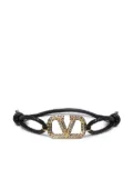 Valentino Garavani VLogo Signature leather bracelet - Gold