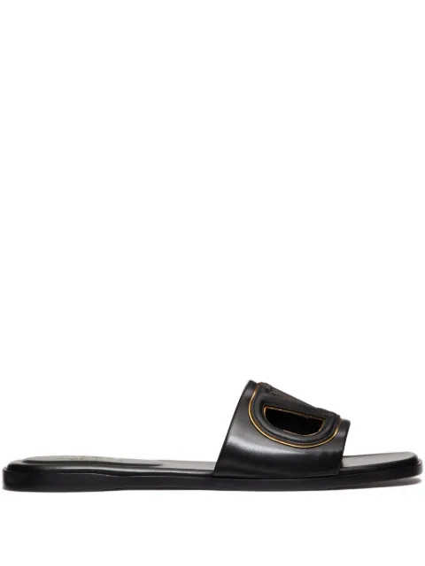 Valentino Garavani VLogo cut-out leather slides