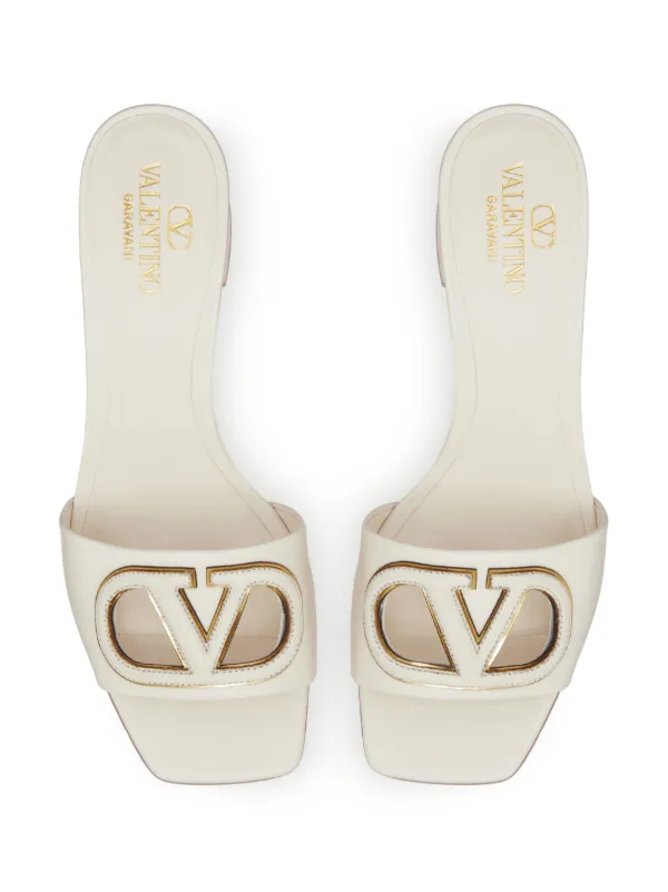 Valentino Garavani Vロゴ シグネチャー 60mm レザーサンダル