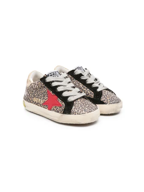 Golden Goose Kids Super Star leopard-print sneakers