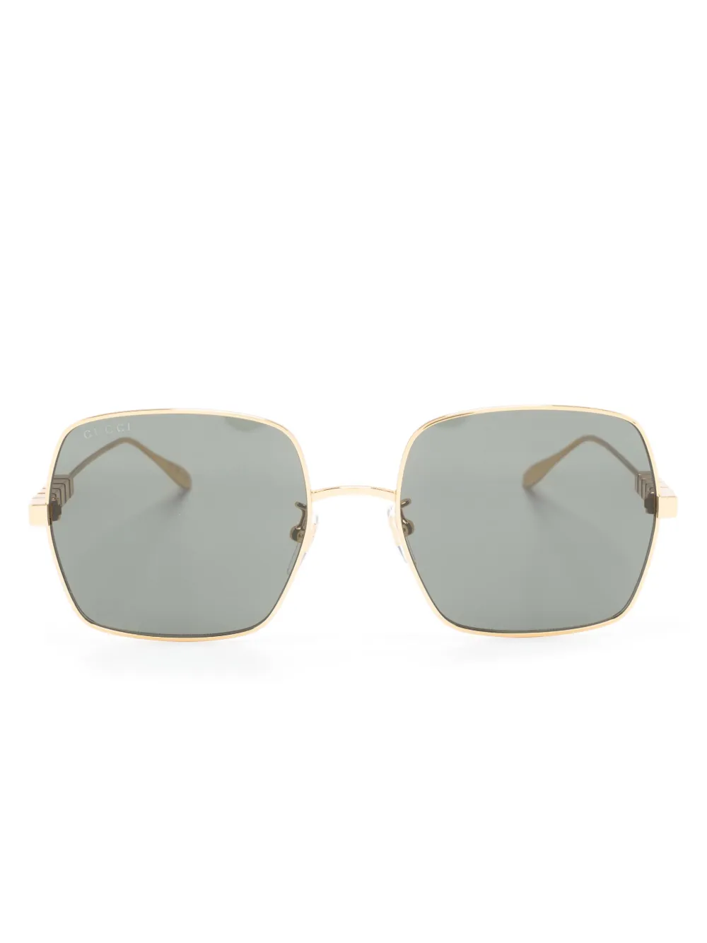 gucci gold oversized sunglasses