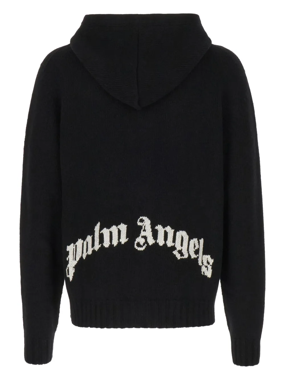 Palm Angels Hoodie met logo-jacquard - Zwart