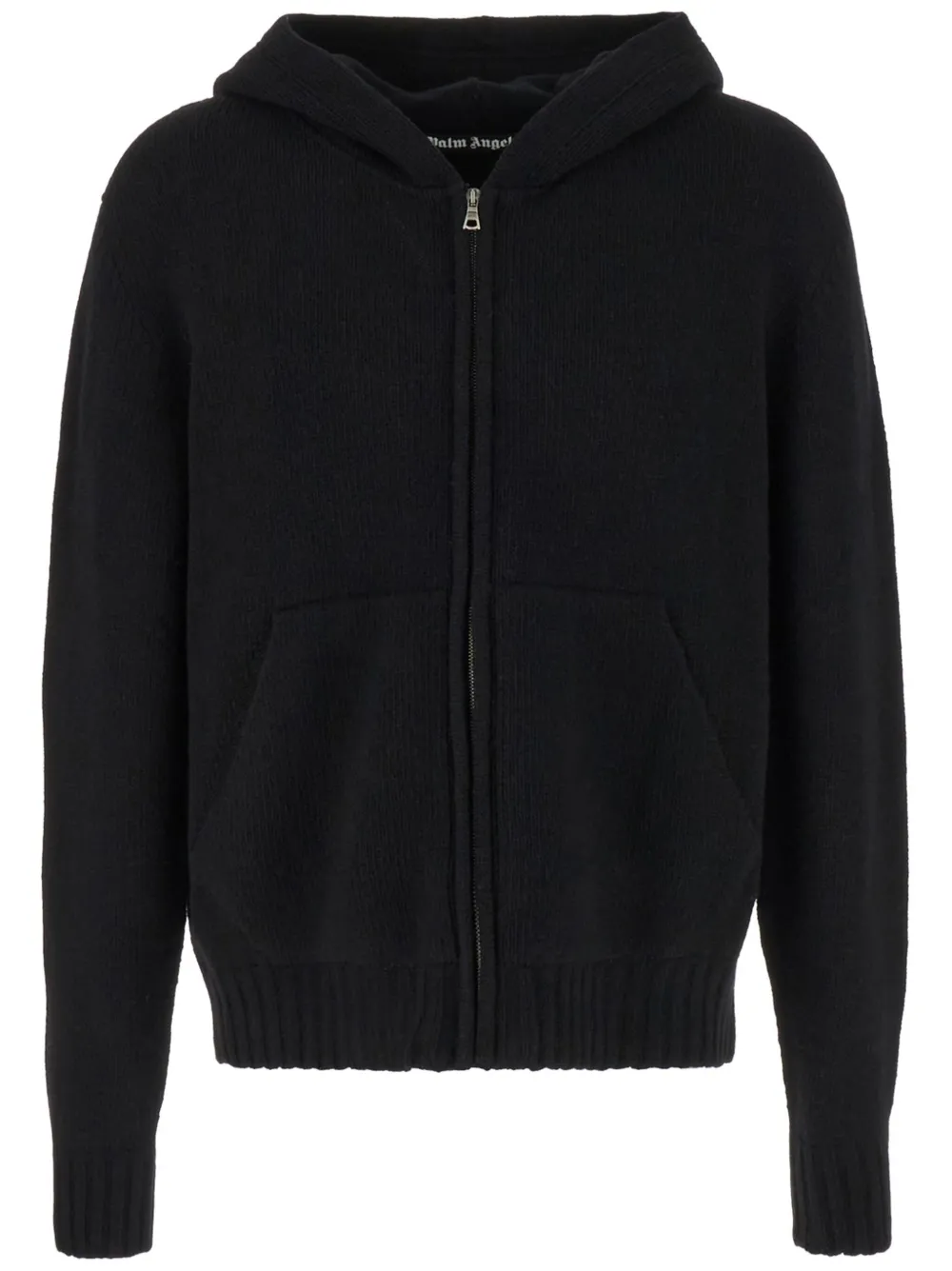 Palm Angels Hoodie met logo-jacquard Zwart