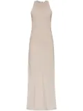 AMI Paris bias-cut maxi dress - Neutrals