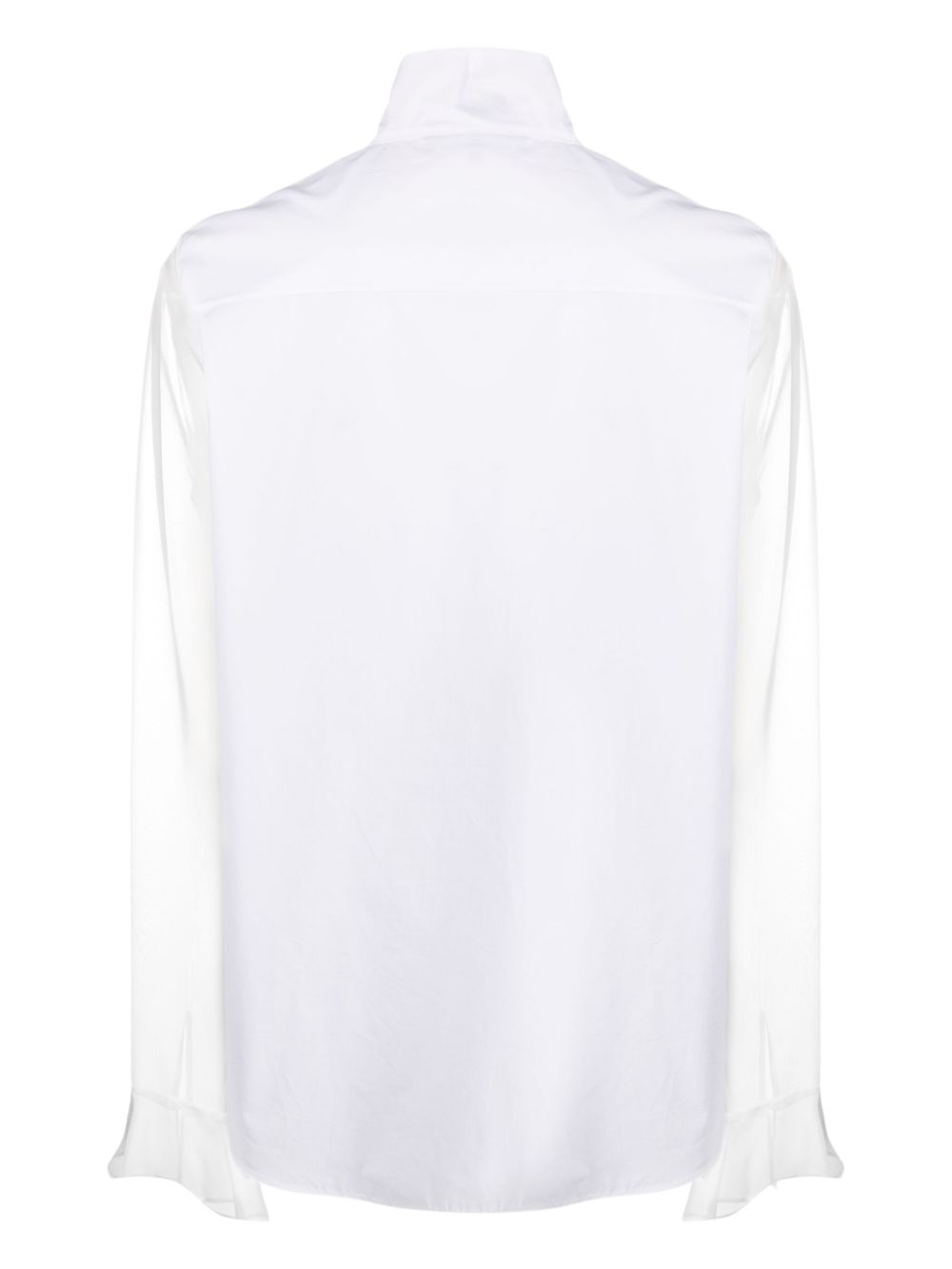 Rochas Blouse met doorzichtige mouwen - Wit