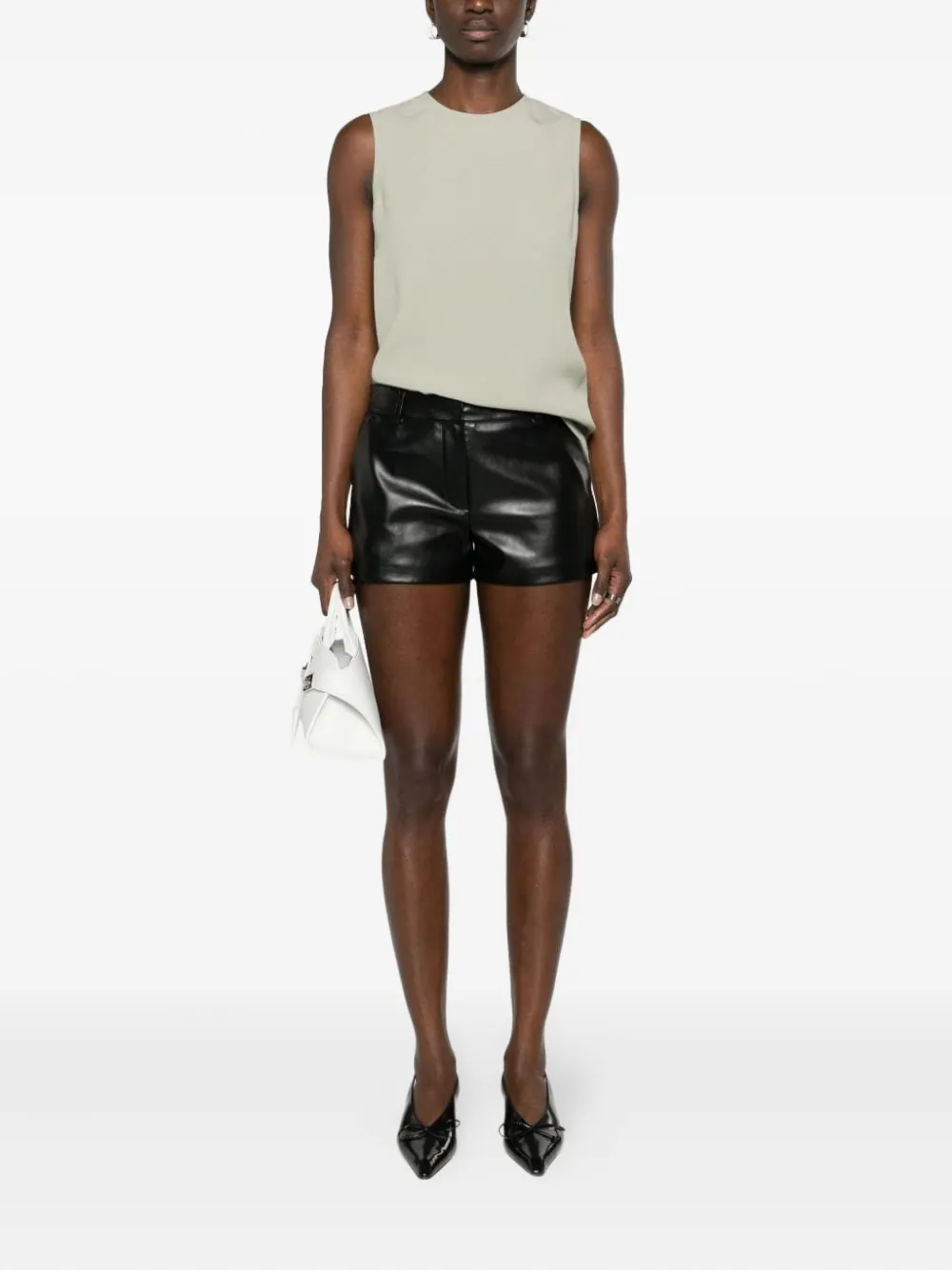 AMI Paris crepe tank top | Vests & Tank Tops | Image 2