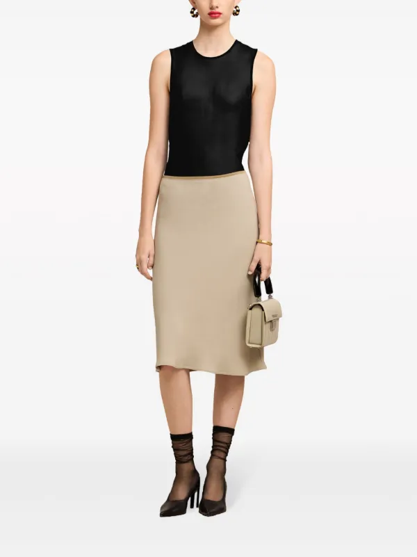 【関税込み】AMI Paris ベージュ セミシア トップス Beige Semi-Sheer T-Shirt by AMI Paris on Sale