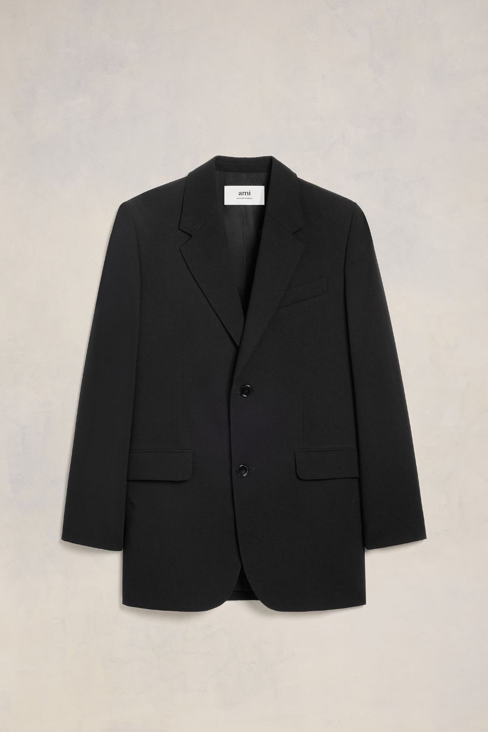 Ami Alexandre Mattiussi Oversize Two Buttons Jacket Black For Men