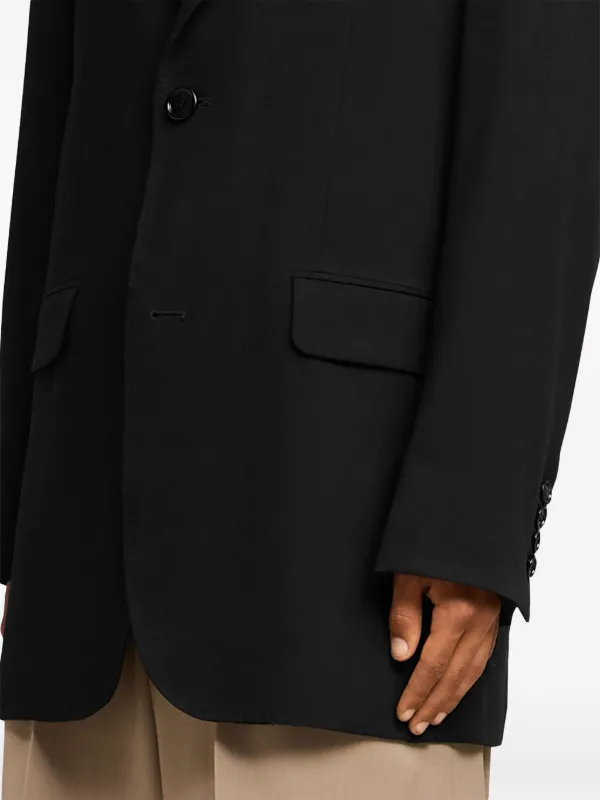 AMI Paris single-breasted Virgin Wool Blazer | Black