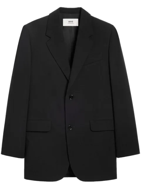 AMI Paris single-breasted virgin wool blazer