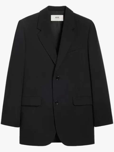 AMI Paris single-breasted virgin wool blazer