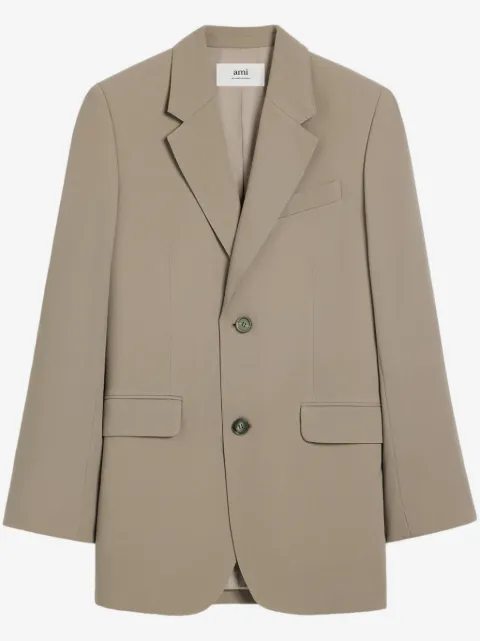 AMI Paris single-breasted virgin wool coat