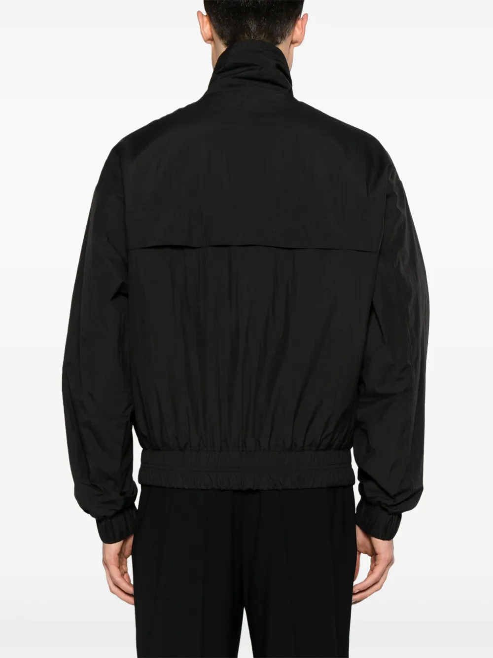 AMI Paris logo-print zip-up Windbreaker | Black | FARFETCH