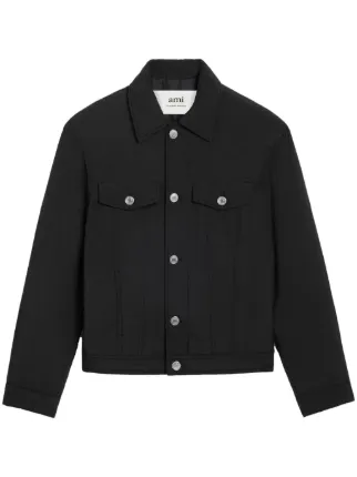 【AMI PARIS】両面カシミヤボタン付きジャケット。 AMI PARIS】両面カシミヤボタン付きジャケット。 (AMI PARIS