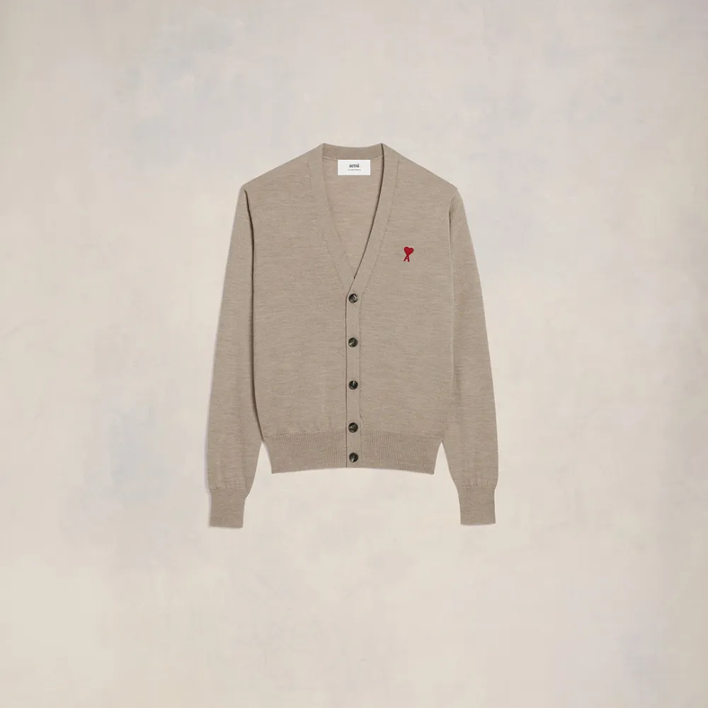 Red Ami de Coeur Cardigan Neutrals for Men - XXL - AMI Paris