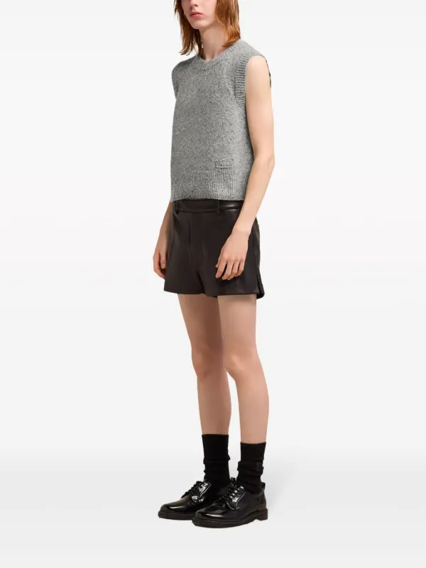 AMI Paris Ami De Coeur ニットベスト | パープル | FARFETCH JP