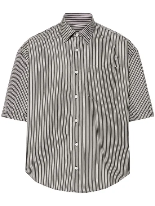 Chemise en coton à rayures - AMI Paris - Modalova