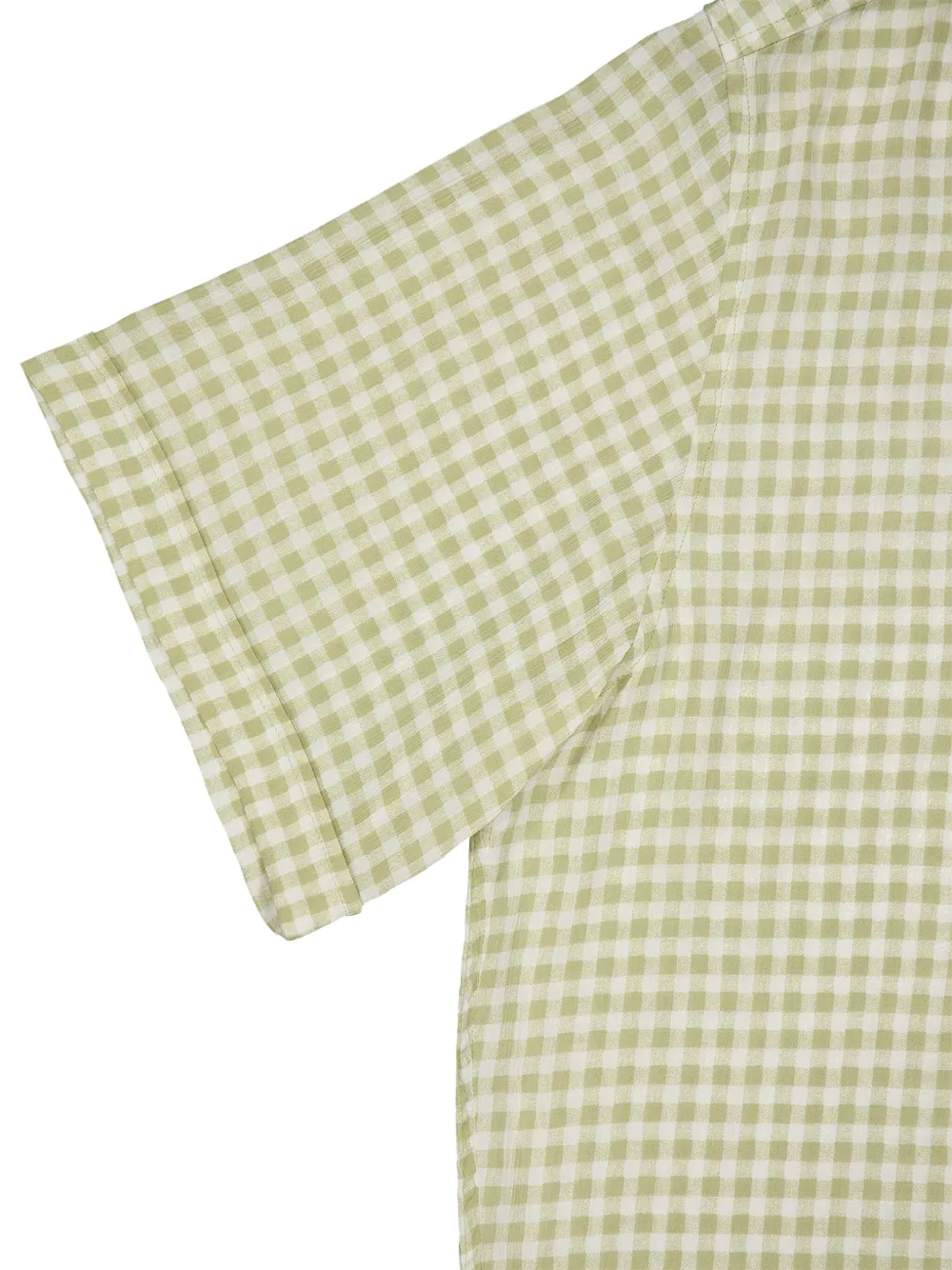 AMI Paris Overhemd met gingham ruit Beige