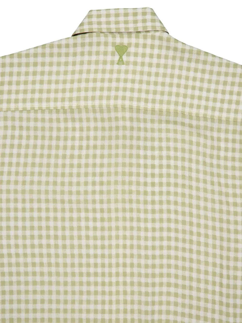 gingham-print shirt