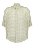 AMI Paris gingham-print shirt - Neutrals