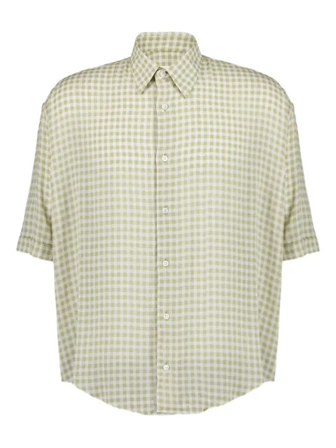 AMI Paris gingham-print shirt