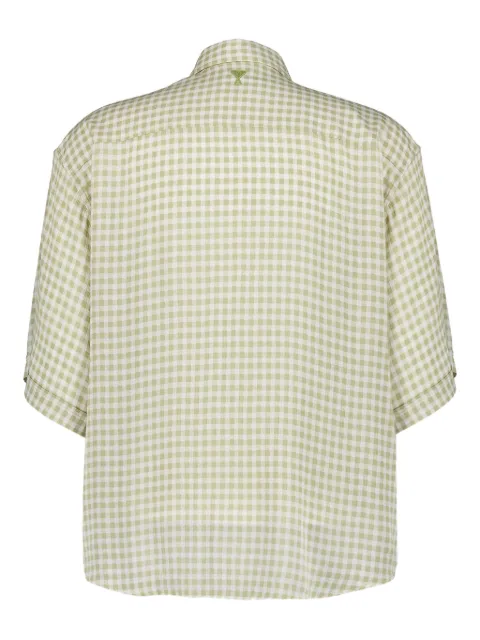 AMI Paris camisa con motivo de cuadros gingham