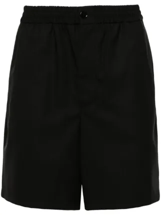 AMI Paris ウールショートパンツ | ブラック | FARFETCH JP