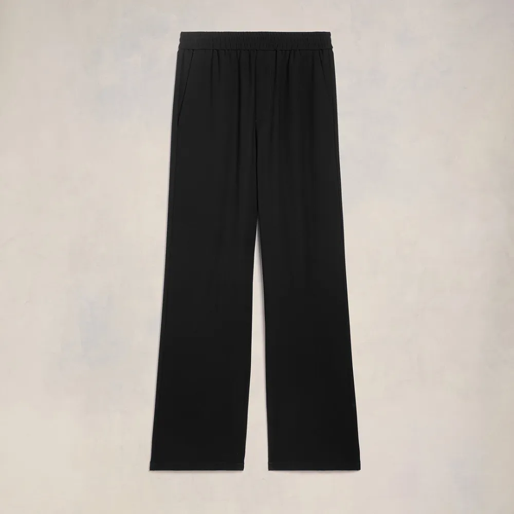 Wide Elasticated Waist Trousers Black for Men - S - AMI Paris