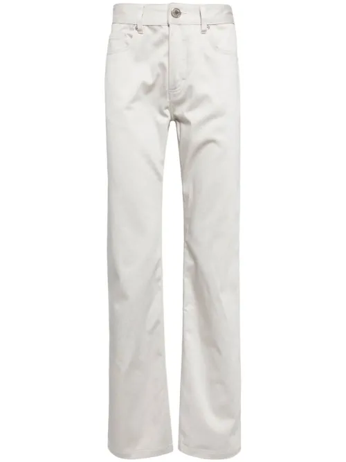 Pantalon droit à patch logo - AMI Paris - Modalova