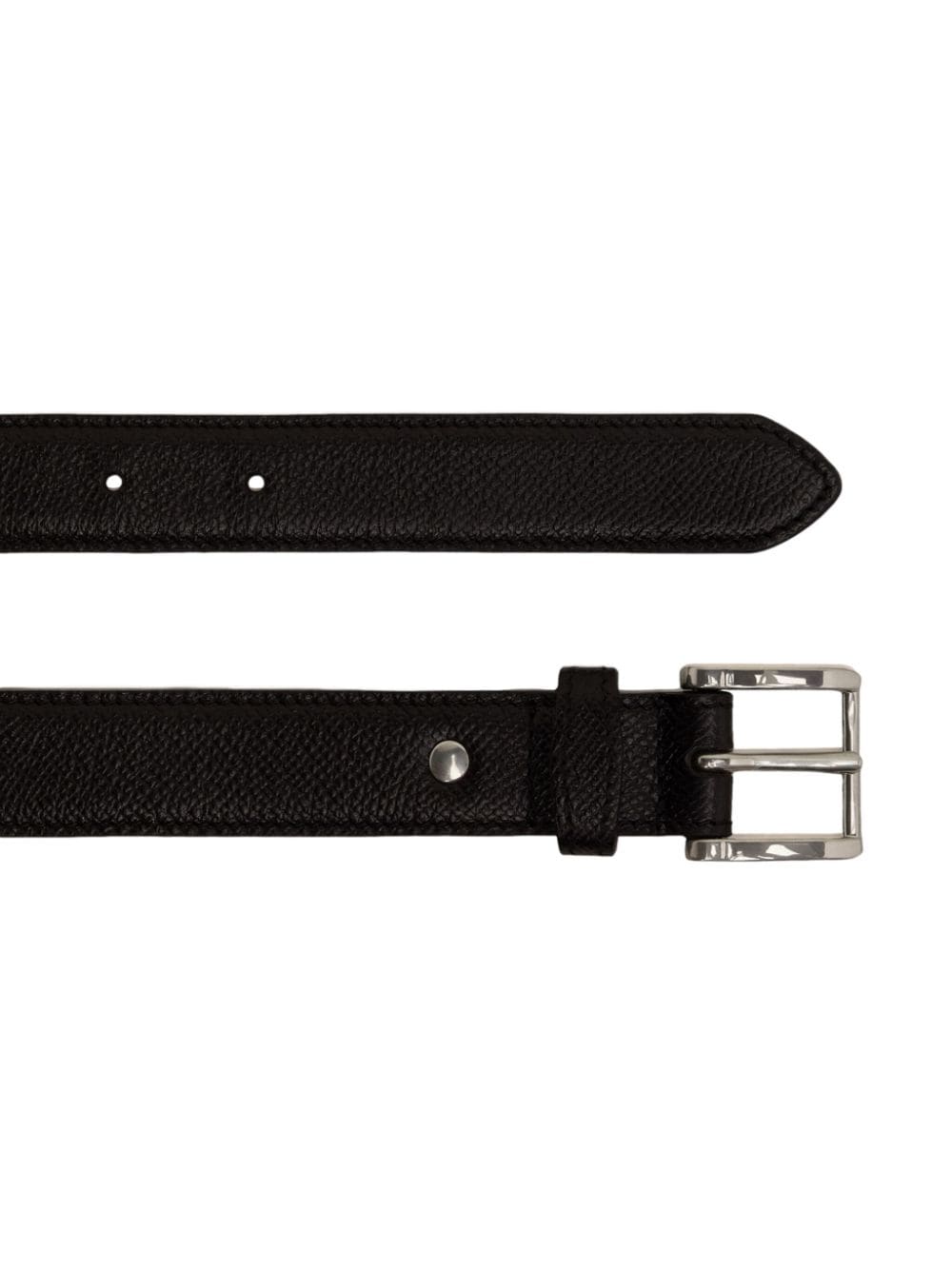 Shop Ami Alexandre Mattiussi Paris Paris Leather Belt In 黑色